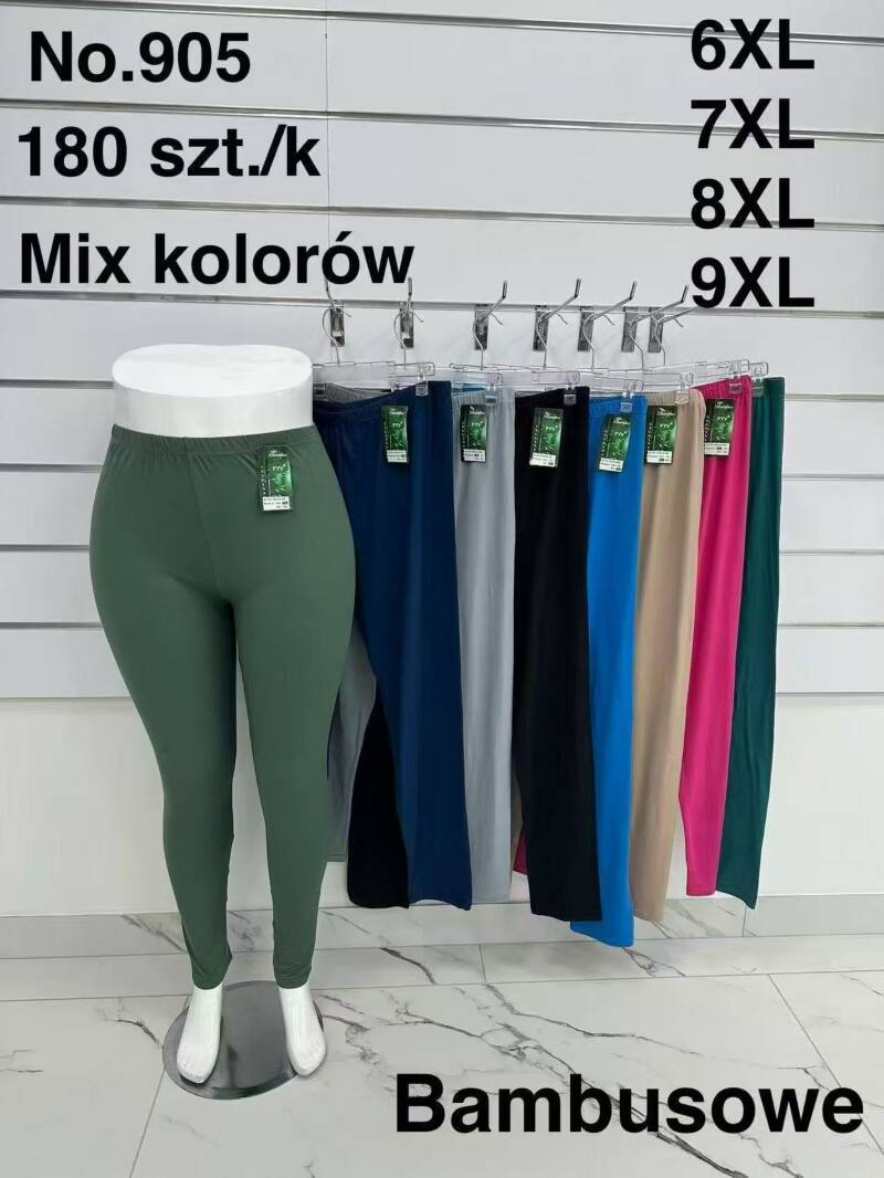 Leginsy damskie Roz 6XL-9XL, Mix kolor Paczka 10 szt